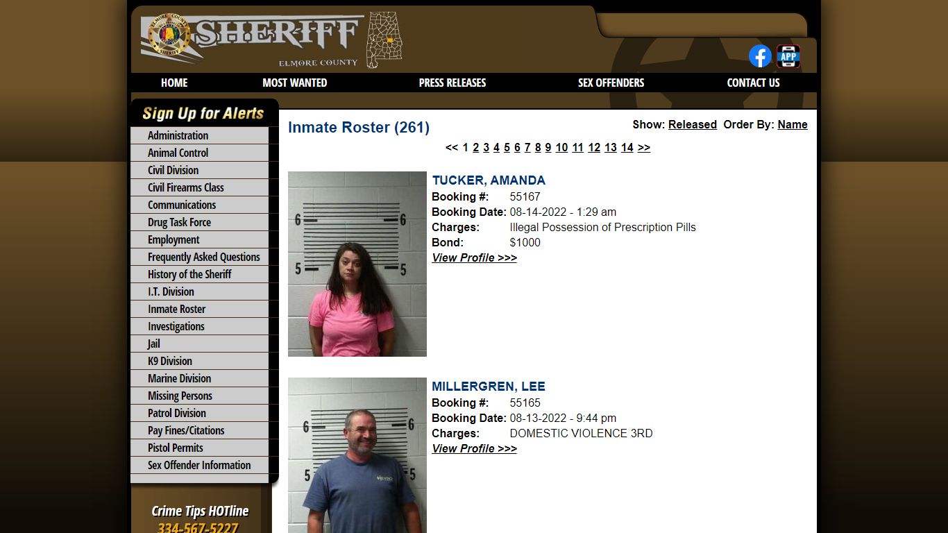 Inmate Roster - Elmore County AL Sheriff's Office